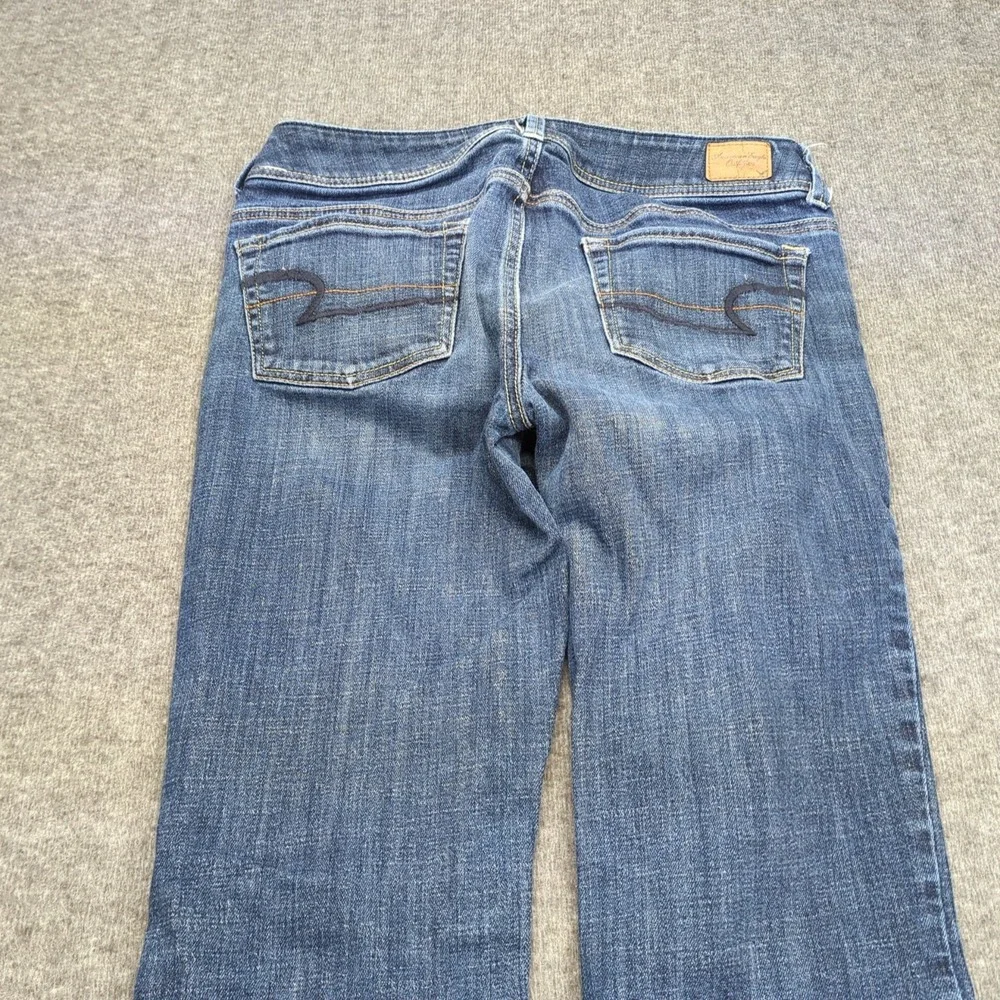 American Eagle Jeans Womens 8‎ Blue Original Boot Cut Stretch Faded Western